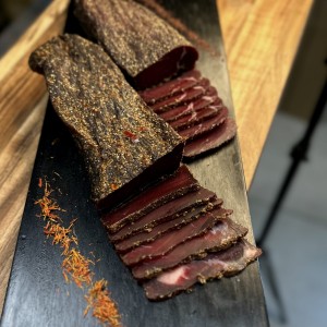 Biltong afrykański pikantny (suszona wołowina) 50 g.